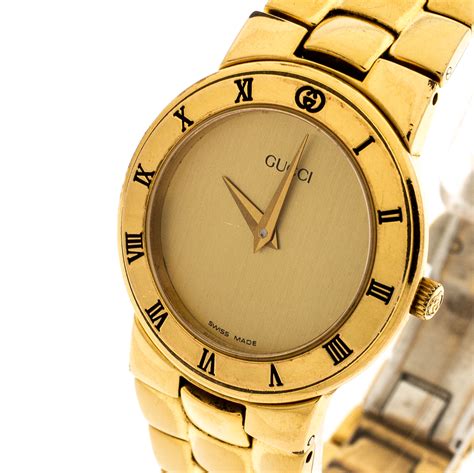 gucci golden watch|gucci gold watches ladies.